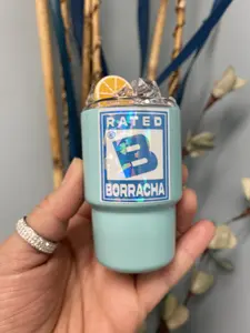 Mini 3oz shot glass tumbler fully customizable