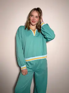Teal Matching Pants Set