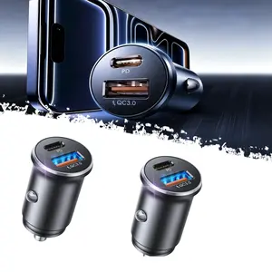 DIBMS USB-C Car Charger, 69W Cigarette Lighter USB Charging Adapter, Men's Car Accessories Gift, Mini USB-C Car Fast Charging Adapter, USB-C Type-C 12V Socket car stuff