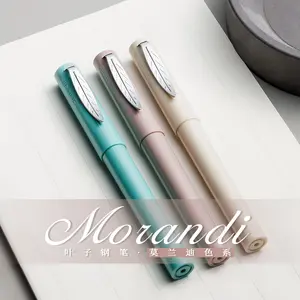 JINHAO Fountainpen, with distinct design, features a pen clip shaped like a leaf, imbued with poetic charm