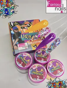 Fantasy Nails Acrylic Collection La Urbania 4 Jars 7grms Each