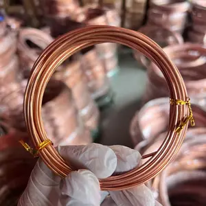 A 29.53-Foot Roll of 2mm Diameter T2 Copper Wire, Boasting 99.6% Purity. This Soft, Solid Bare Copper Wire Features a Brushed End, Suitable for Electronics, Jewelry Crafting, And Industrial Uses. Ideal for Jewelry Creation And Electronic Projects