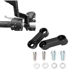 Motorcycle Rearview Mirror Extension Kit, 2 Counts Motorcycle Rearview Mirror Extension Rod with Screws & Nuts, Universal Motorcycle Accessories for Most Motorcycles