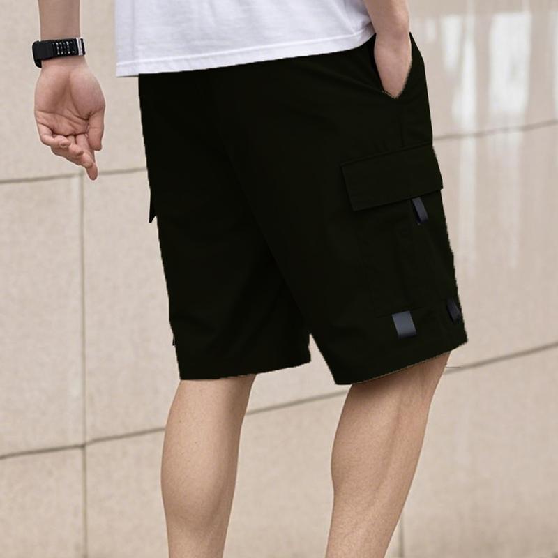 2 Pieces Men's Shorts, Casual Loose Shorts, Perfect Choice, Large Pocket Work Shorts, Summer Work Five-Point Pants