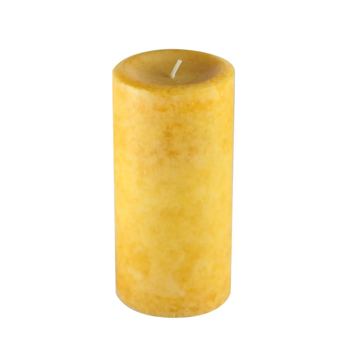 212 MAIN Jeco CPZ-36PS 3x6 in. Pumpkin Spice Mustard & Vanilla Scented Handpoured Wax Pillar Candle - 55-Hour Burn Time, Traditional Decor, Room Decor, Camping & Hiking Lights