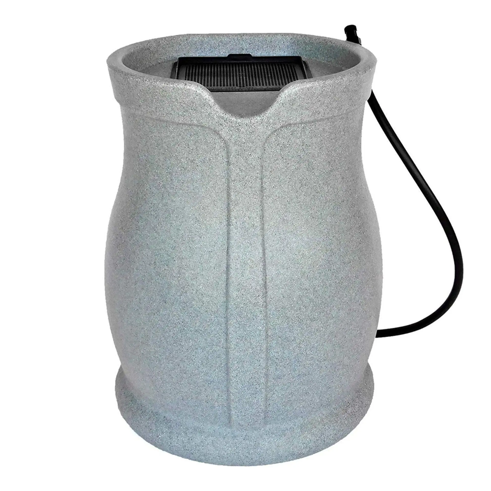 FCMP Outdoor Catalina 45 Gallon Water Outdoor Rain Catcher Barrel, Light Granite FCMP Outdoor Catalina 45 Gallon Water Outdoor Rain Catcher Barrel, Light Granite
