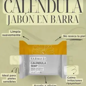 Calendula Soap - Gentle Body Wash for Dry & Sensitive Skin - 3.25 oz - Cleansing & Skin Care - Face & Body Use Cleanser