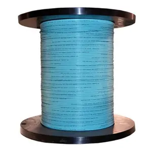 Cable Wholesale  0.4 in. Aqua 2 Multimode Fiber Indoor Distribution Fiber Optic Cable, 10 Gbit & Riser Rated - 1000 ft.