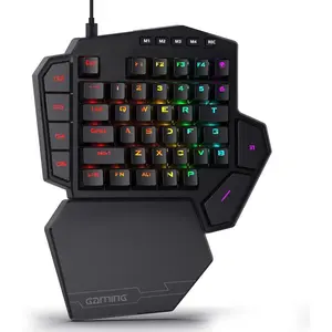 K585 DITI Wired -Handed RGB Mechanical Gaming Keyboard, 42  Type-C Professional Gaming Keypad w/Upgraded Hot-Swappable Socket, 7 Onboard Macro  & Detachable Wrist Rest