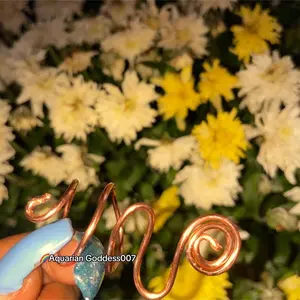Real Handmade Copper Ring - Size Large for Women