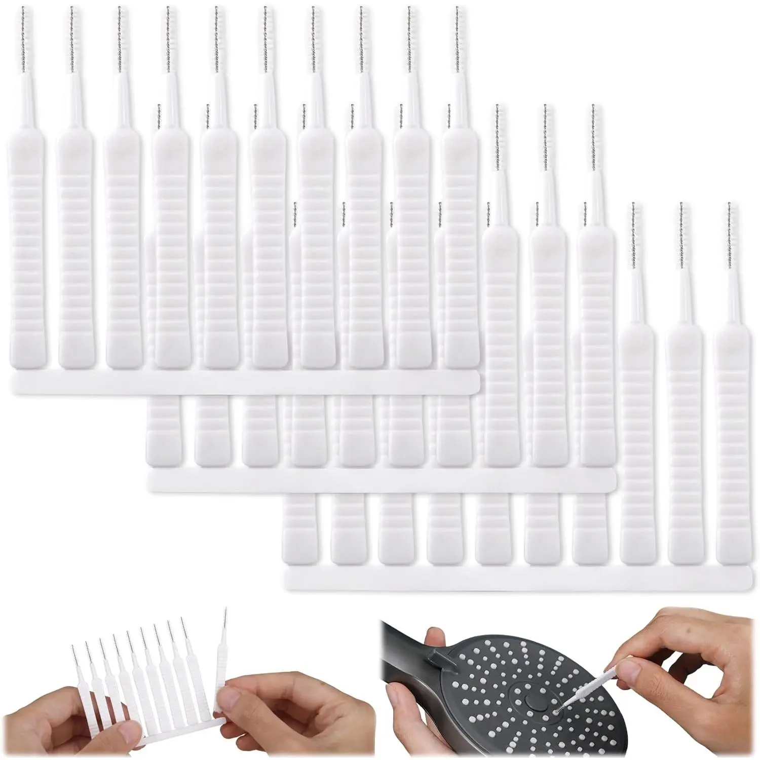 20 Pcs Shower Head Cleaning Brush, Shower Head Cleaner Tool Multifunctional Shower Head Cleaning Brushes for Household Bathroom