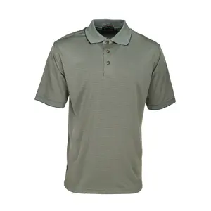 River's End Mens Upf 30+ Jacquard Short Sleeve Shirt Golf Casual Casual - Green