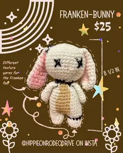 Crochet Franken-Bunny - Unique & Playful Design for Crochet Projects