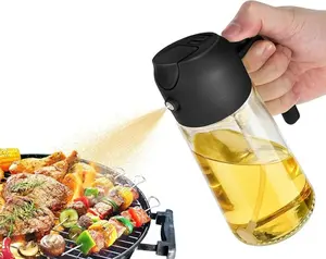 470ml Oil Sprayer Bottle, Oil Spray Bottle, Household Oil Dispenser, Automatic Opening & Closing Oil Sprayer Bottle, Kitchen Tools, Kitchen Products, Kitchen Utensils & Gadgets