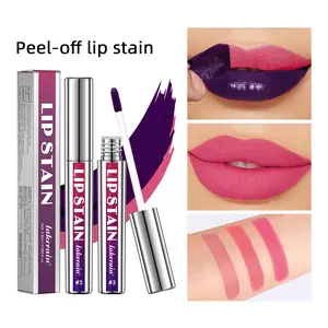 Peel-Off Lip Gloss (Matte Finish·3 Shades)｜Long-Lasting Non-Stick Cup｜Essential for Daily Outings×Party Looks｜#PeelOffLipGloss #MatteLipStain #LongLastingLipColor