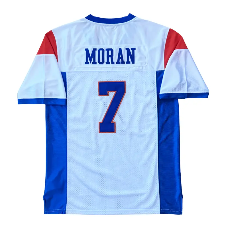 Blue Mountain State #54 Thad Castle #7 Football Jersey Blue White