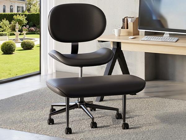 【Deal】Nost & Host Upgraded Ergonomic Cross Legged Swivel Chair, Adjustable Height, Meditation Chair with Back Support, Home and Office