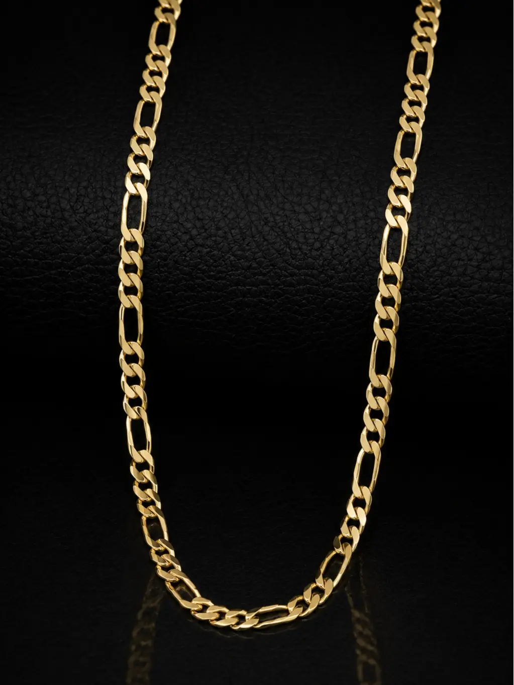 14K Gold Plated Figaro Link Chain for Men and Women