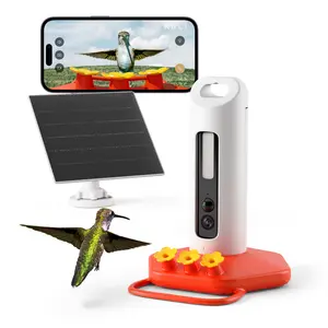Birddy Smart Hummingbird with Camera Solar Powered & ChatGPT - Auto Identification, Real-Time Alerts & 1080P HD Videos, Perfect Gift for Birdwatchers