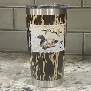 Yeti 20 oz Tumbler Duck Stamp Bottomland Camo 1976 Canvasback Stamp