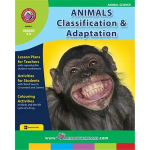 212 MAIN Rainbow Horizons Animal Classification & Adaptation Interactive Book Set, Complete Science Books for Grades 4-6, Education & Schooling Animal Science Textbooks, Complete Books, Science Book