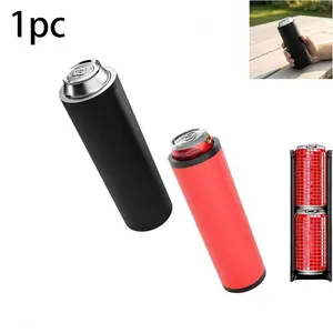 Double Tactical Reload Can Holder-Ultra Chill System, Fill Two 12-Ounce Cans for Beer and Soda, Double Tactical Reload, Slim Can Cooler Easy to Hold for Tailgates Parties