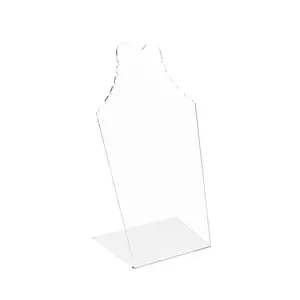 FixtureDisplays® Clear Acrylic Plexiglass Necklace Jewelry Stand Countertop Display 11620-7B 11620-7B
