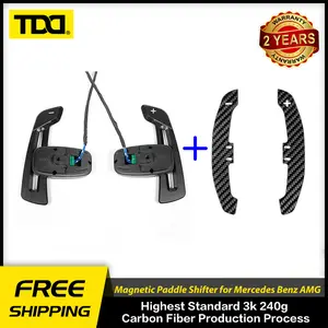 TDD Aluminum Alloy Magnetic Paddle Shifter for Mercedes AMG with Carbon Fiber Paddle Pads