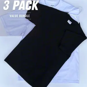 Pack Of 3 Shaka Wear Super Max Heavy Heavyweight 7.5oz T-Shirt for Men - Oversized Fit, Streetwear, Durable Quality - Build Your Brand, Bulk, Quality