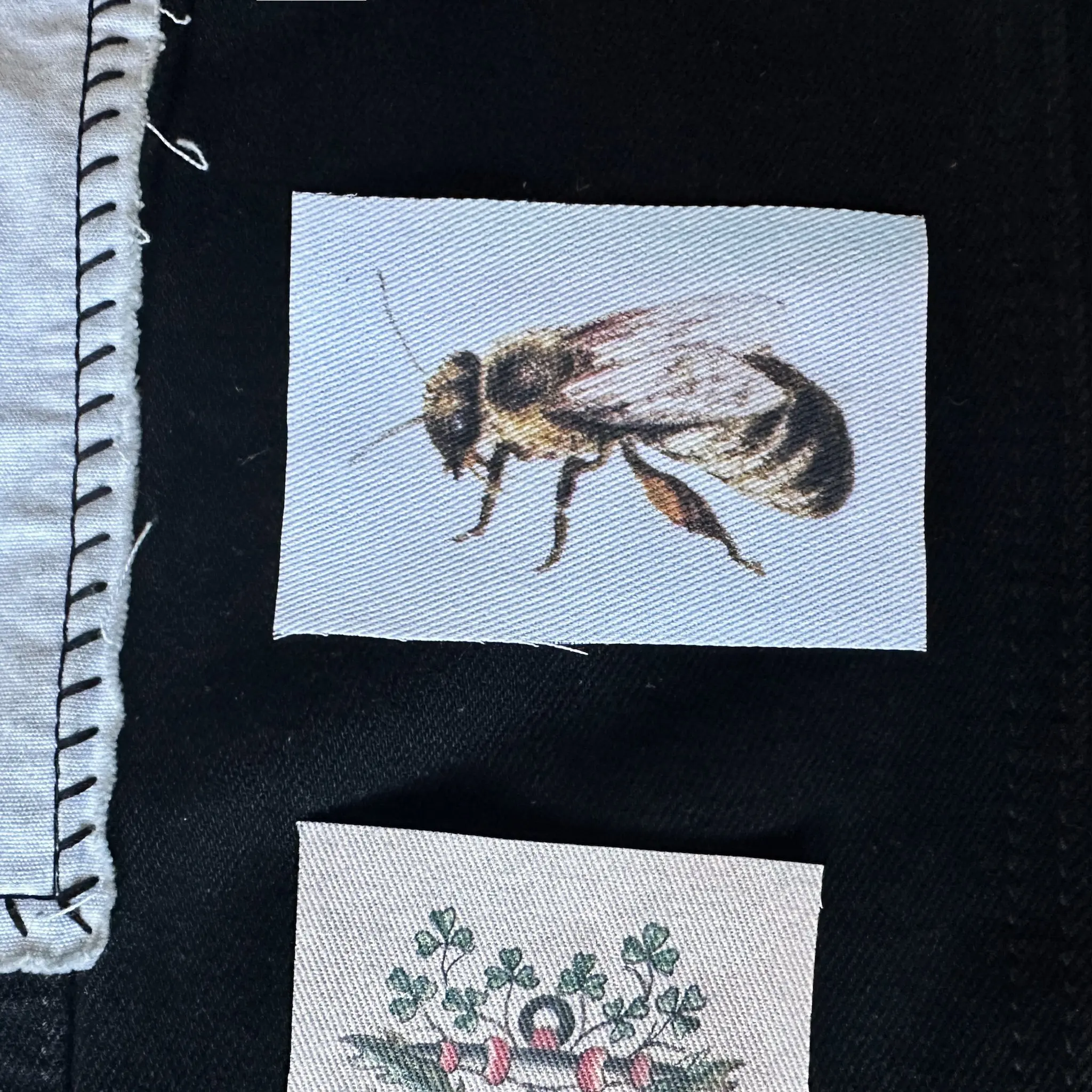 Bee Sew-On Fabric Patch Bee Sew-On Fabric Patch