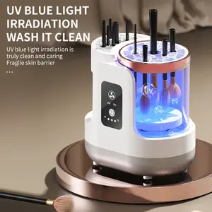 USB Electric Makeup Brush Cleaner 3-in-1 with Automatic Quick-Drying Support Device - Makeup Brush Cleaning And Drying Book Tool