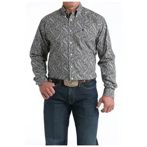 MTW1106001 Cinch Men's Long Sleeve Western Button down Shirt - Multicolor Paisley