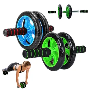 2026-Dual-Wheel Ab Roller - Core Strength & Muscle Training Device, Durable ABS Material, Ideal for Home Fitness Enthusiasts