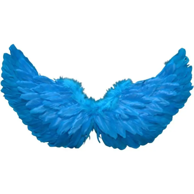 Bright Feather Angel Wings for Women and Unisex Adults, Lightweight, Long-Lasting Costume Accessory for Cosplay and Halloween, 60x35cm & 80x40cm, Accessories, Polyester, 80*40Cm