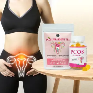 Aromlife Natrual PCOS Tea PCOS Gummies for Women Hormone Balance & Menstrual Cycle, PCOS Tea PCOS Gummies Helps to Get Pregnant Fast, Herbal Spearmint PCOS Hormone Support PCOS Support  for Overall Caffeine-free
