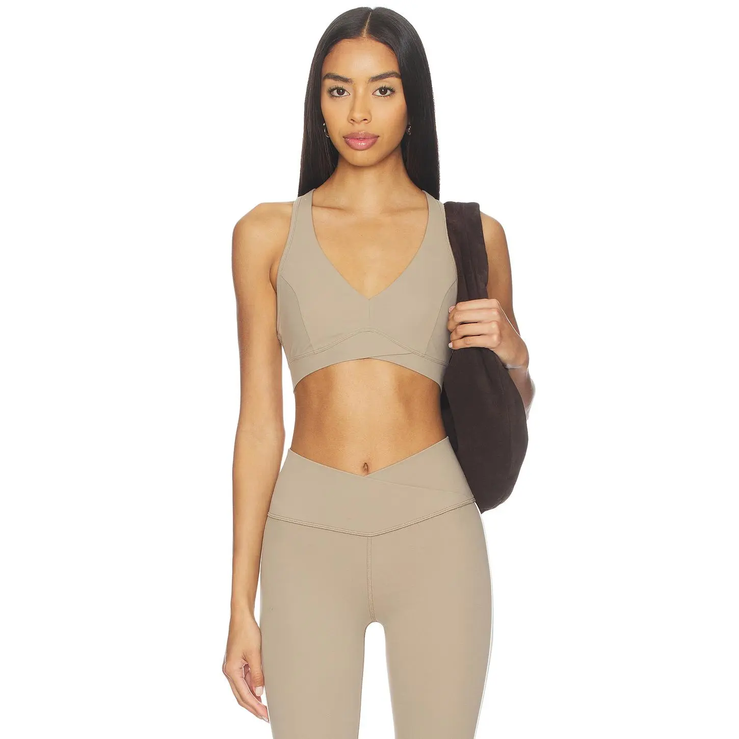 Splits59 Mia Rigor Sports Bra in Latte