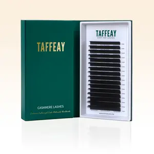 TAFFEAY 0.05MM Easy Fan Super Matte Black Volume Lashes Extensions (16 Rows)