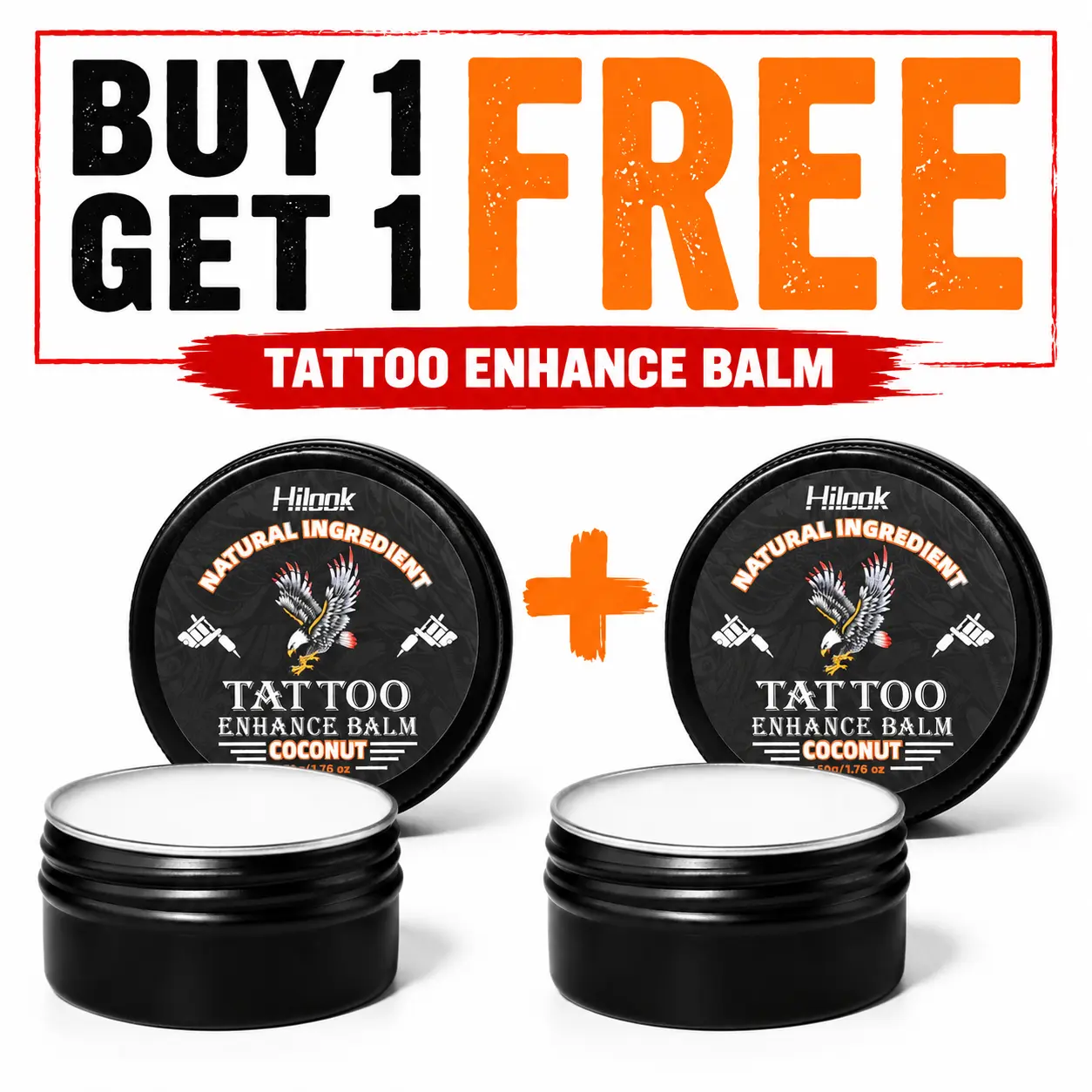[BUY 1 GET 1 FREE]Hilook Tattoo Balm & Aftercare – Color Enhancement Brightens & Hydrates New & Old Tattoos Petroleum-Free Daily Tattoo Care Available in Coconut or Lavender & Frankincense