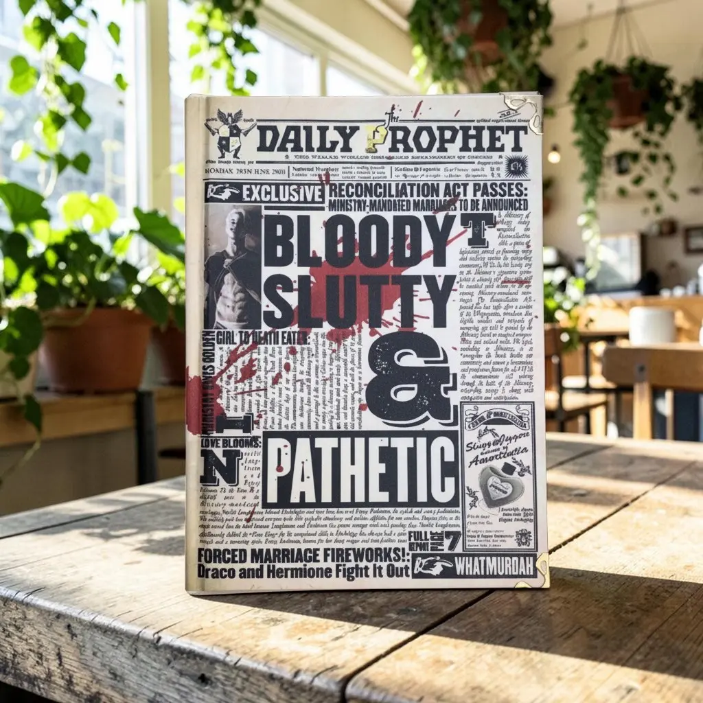 Bloody, Slutty, and Pathetic Inspired Hardcover Edition | Dramione Fanfiction Book | Handmade Collector's Edition