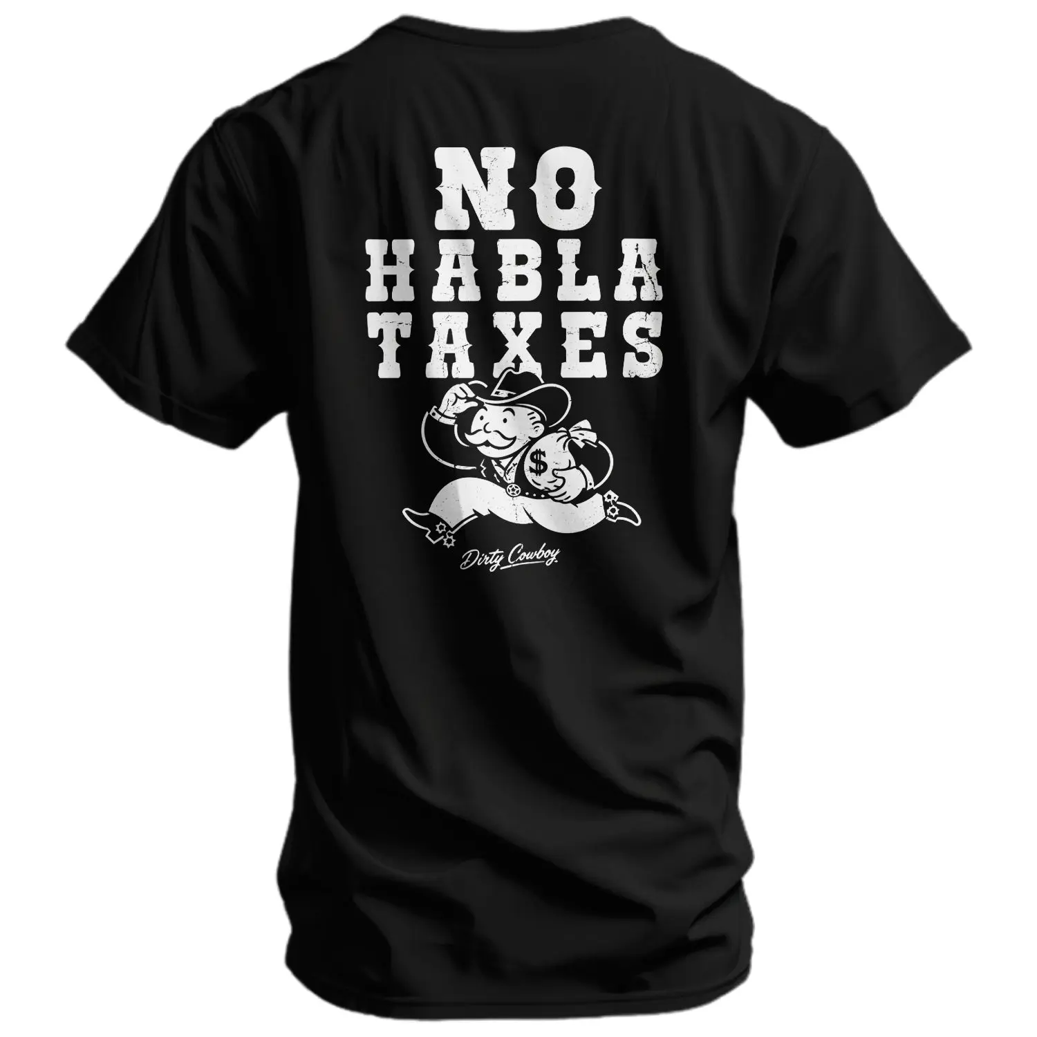 Men's No Habla Taxes Short-Sleeve Athletic Casual T-Shirt, Men's Top, Tshirt, Shortsleeve, Graphic, Menswear, Round Neck, Tapered, Soft, Gym, Athletic Look
