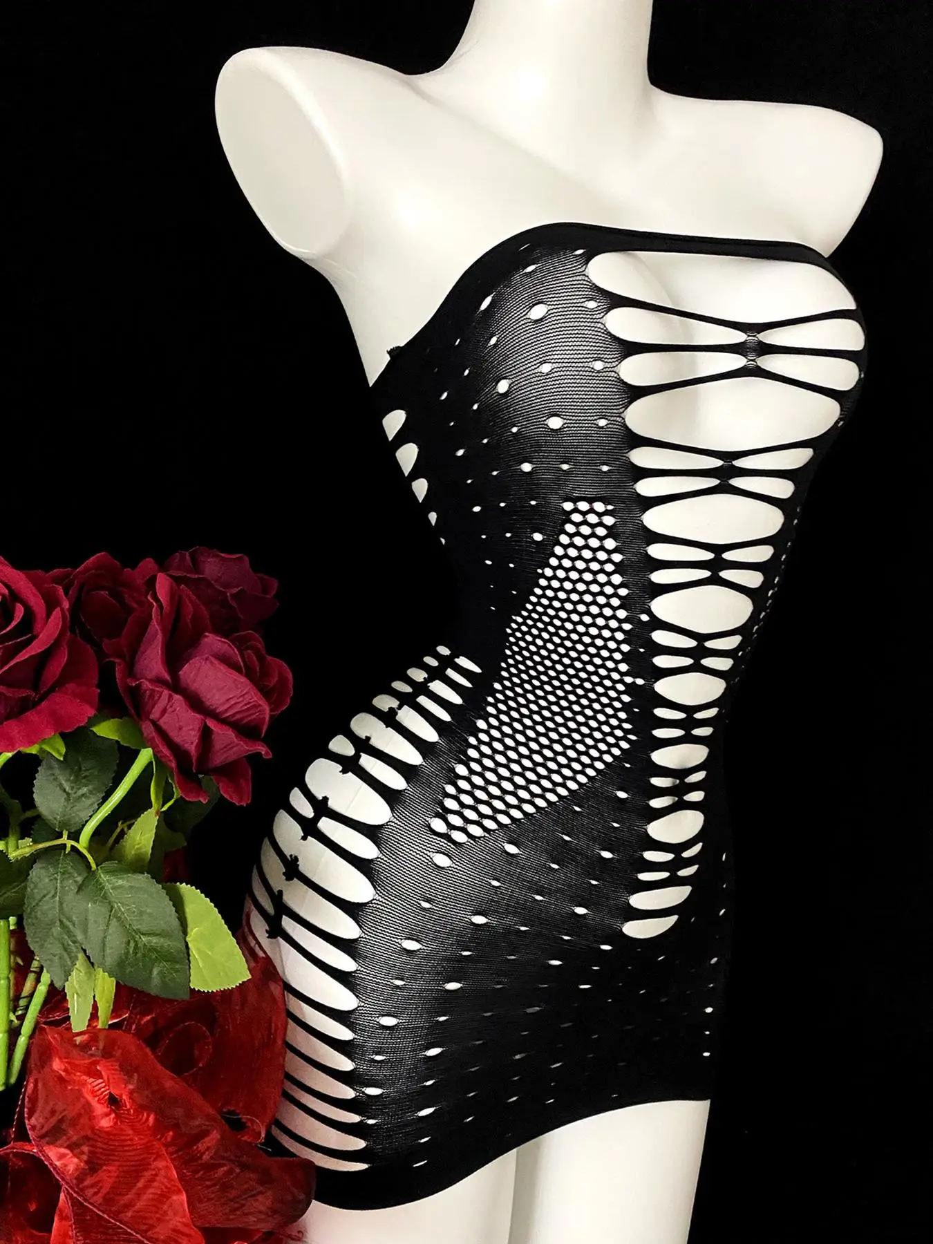 Women's Solid Fishnet Cover Up , Fashion Hollow Out Sleeveless Beachwear for Beach Holiday Vacation, Ladies Swimwear for All Seasons, Clothes for Wome