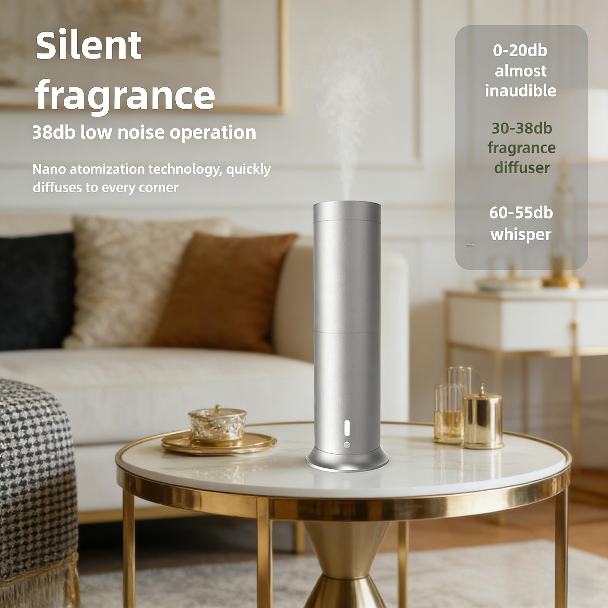 Elegant Luxury Hotel-Inspired Scents Diffuser for 1000 Sqft 20ml Oil Odorless Cold-Air Diffusion Smart Timer USB Rechargeable Battery Mother's Day Gift Set