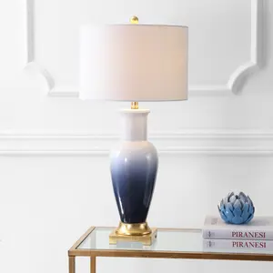 JONATHAN Y Dip Dye Ceramic LED Table Lamp , for bedroom, living room, foyer, hallways, dining room, dorms