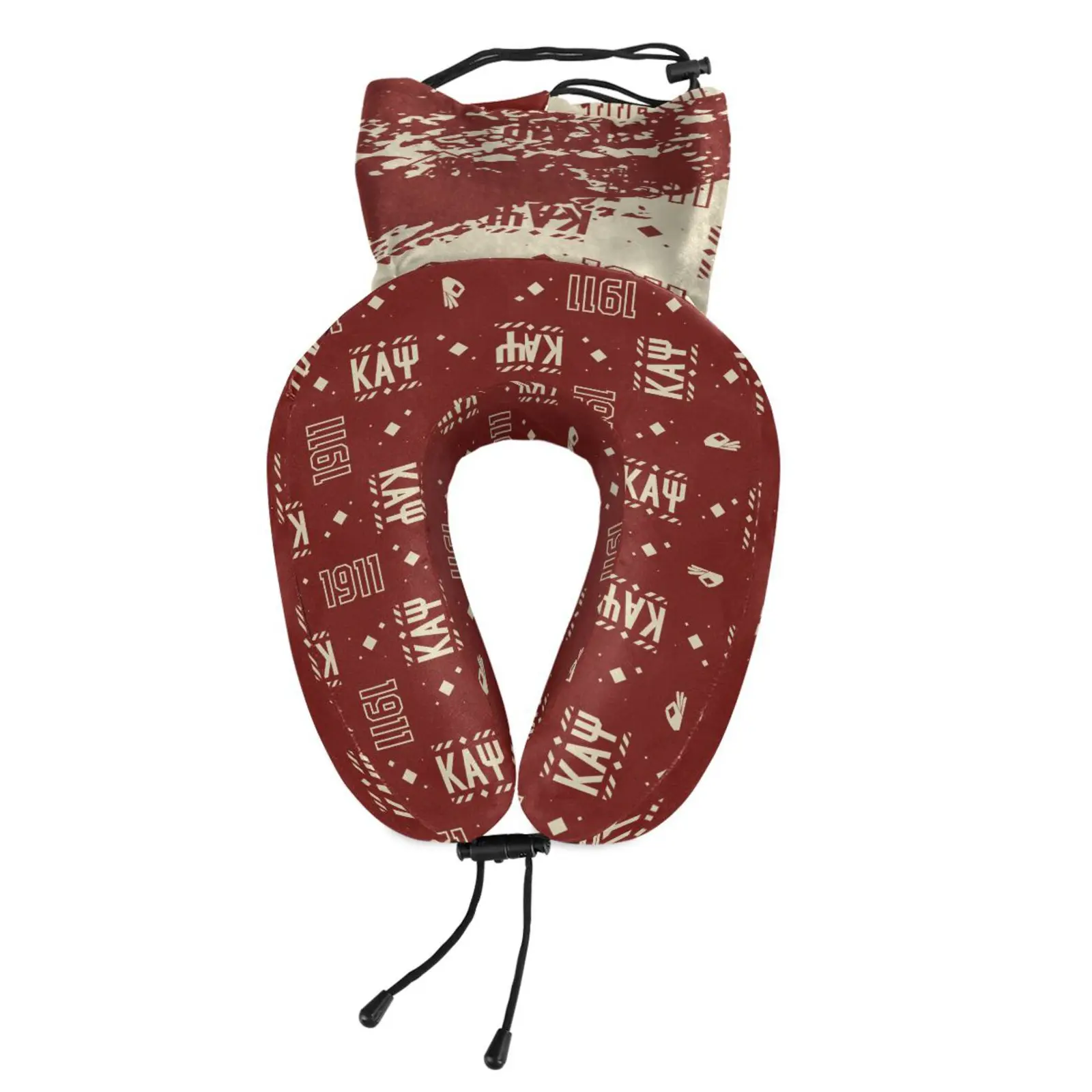 BBGreek Kappa Alpha Psi - Travel Neck Pillow - Greek Letters 1911 - Official Vendor
