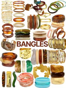 Women's Vintage Bohemian Acrylic Resin Bracelet Set (4/6/8/16/21pcs) - Geometric Asymmetric, Tie Dye, Blue Green Pink, Carved Textured Gold-Tone Wide Cuff Bangles, Y2K Cute Costume Jewelry for Summer Vacation Daily Use