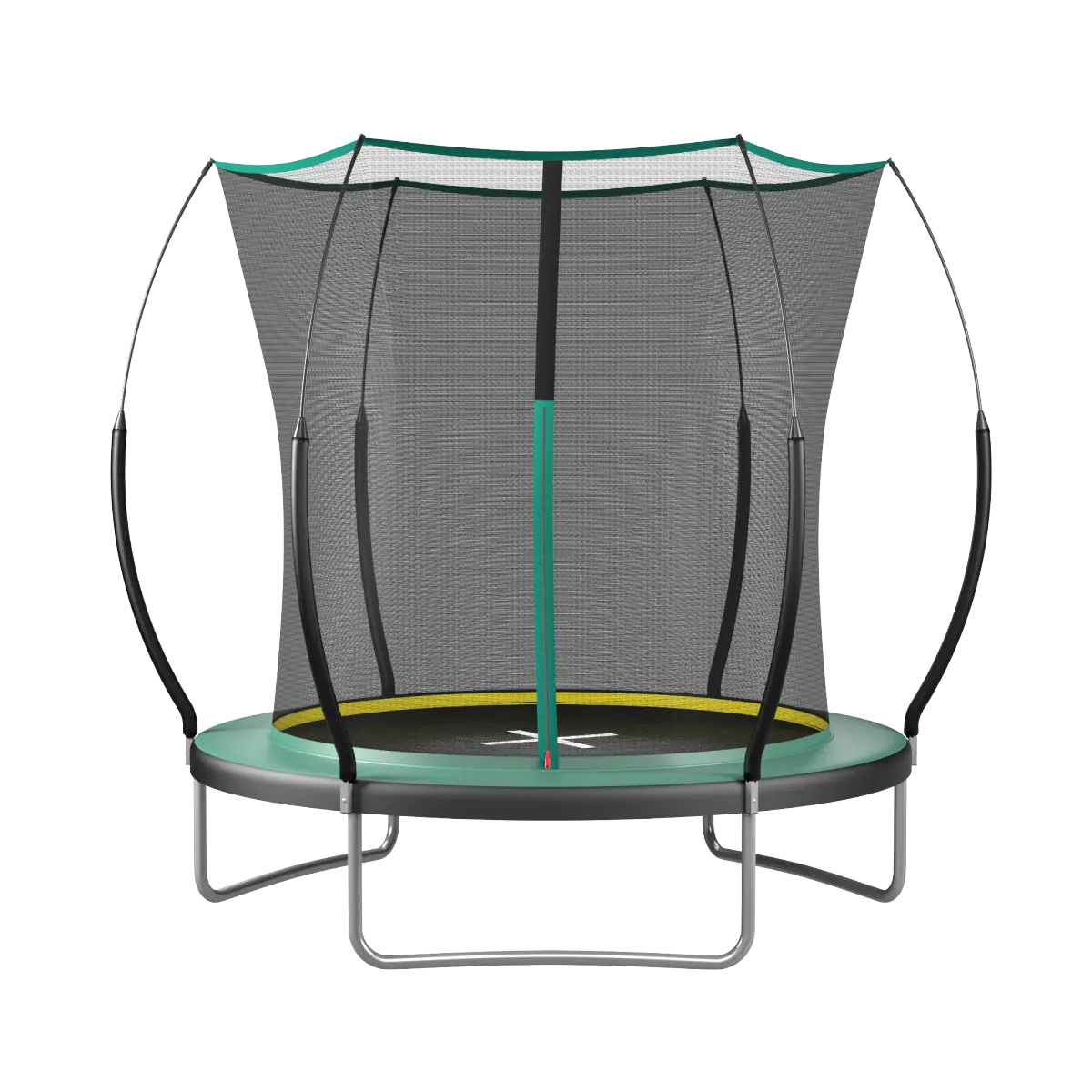 Fahuac 6FT Trampoline for Kids Outdoor Play - Springfree with Soft Bungee Cords, Quiet Jumping, a UV-Resistant Jump Mat and Double-Layer Mesh Safety Net, Closed, Silent Bounce, Safety Focus