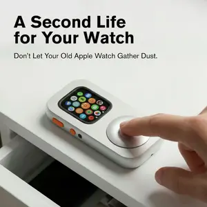 Kayoura Aluminum Alloy Protective Case for Apple Watch Series - Classic iPod Inspired Design with Faux Click Wheel - Retro Silicone & Metal Protective Shell for Series 9 8 7 6 5 4 SE smartwatch bumper screen protector shell aesthetic 45mm 44mm 41mm 40mm m