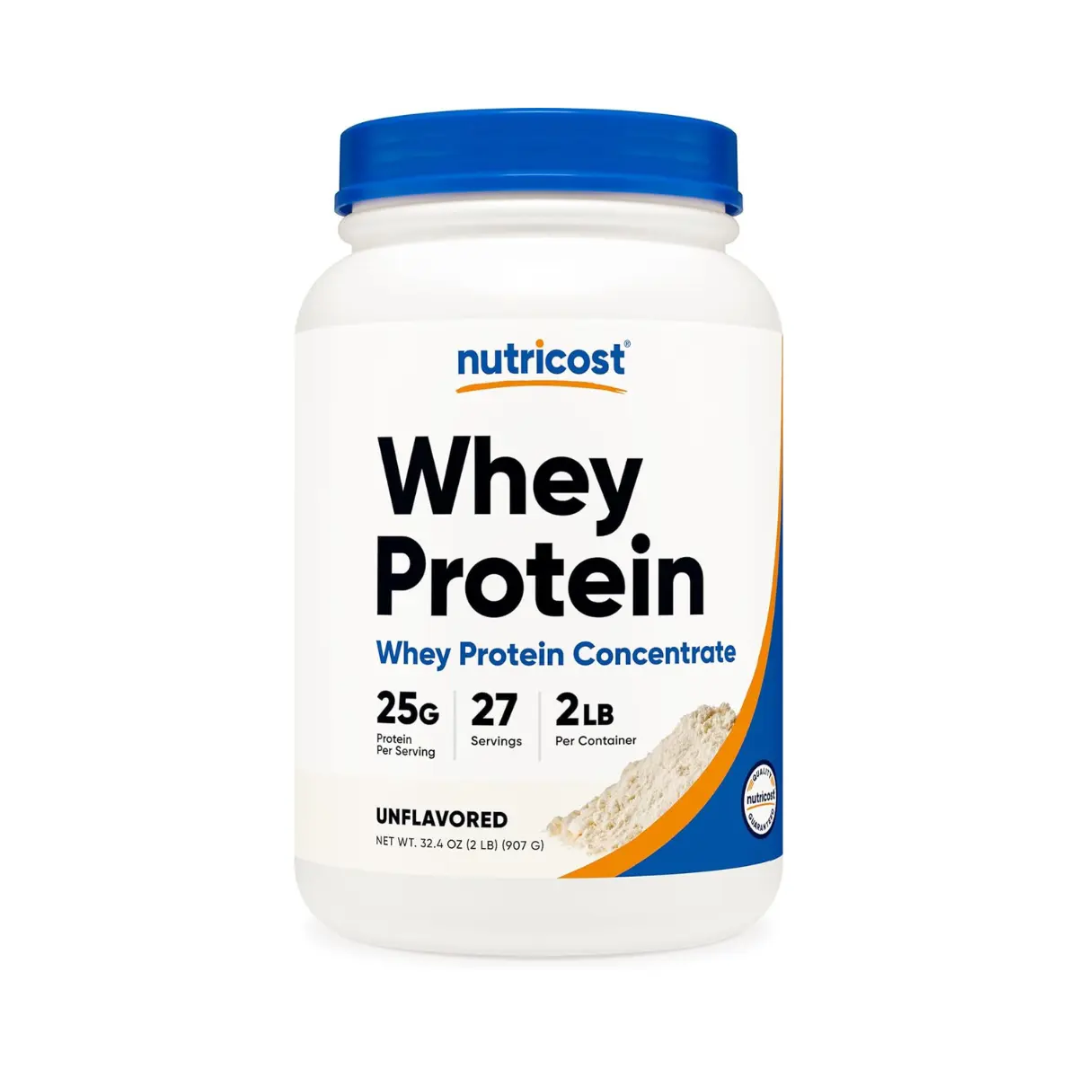 Nutricost Whey Protein Concentrate (Unflavored) 2LBS - Gluten Free & Non-GMO