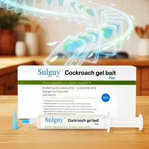 Sulguy Cockroach Gel Bait, 1 Tubes x 30-Grams, 1 Plunger and 1 Tips, German Roach Insect Pest Control, Indoor and Outdoor Use, Roach Killer Gel for American, German and Other Major Cockroach Species,summervibes outdoorfun