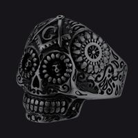 Black - Skull ring